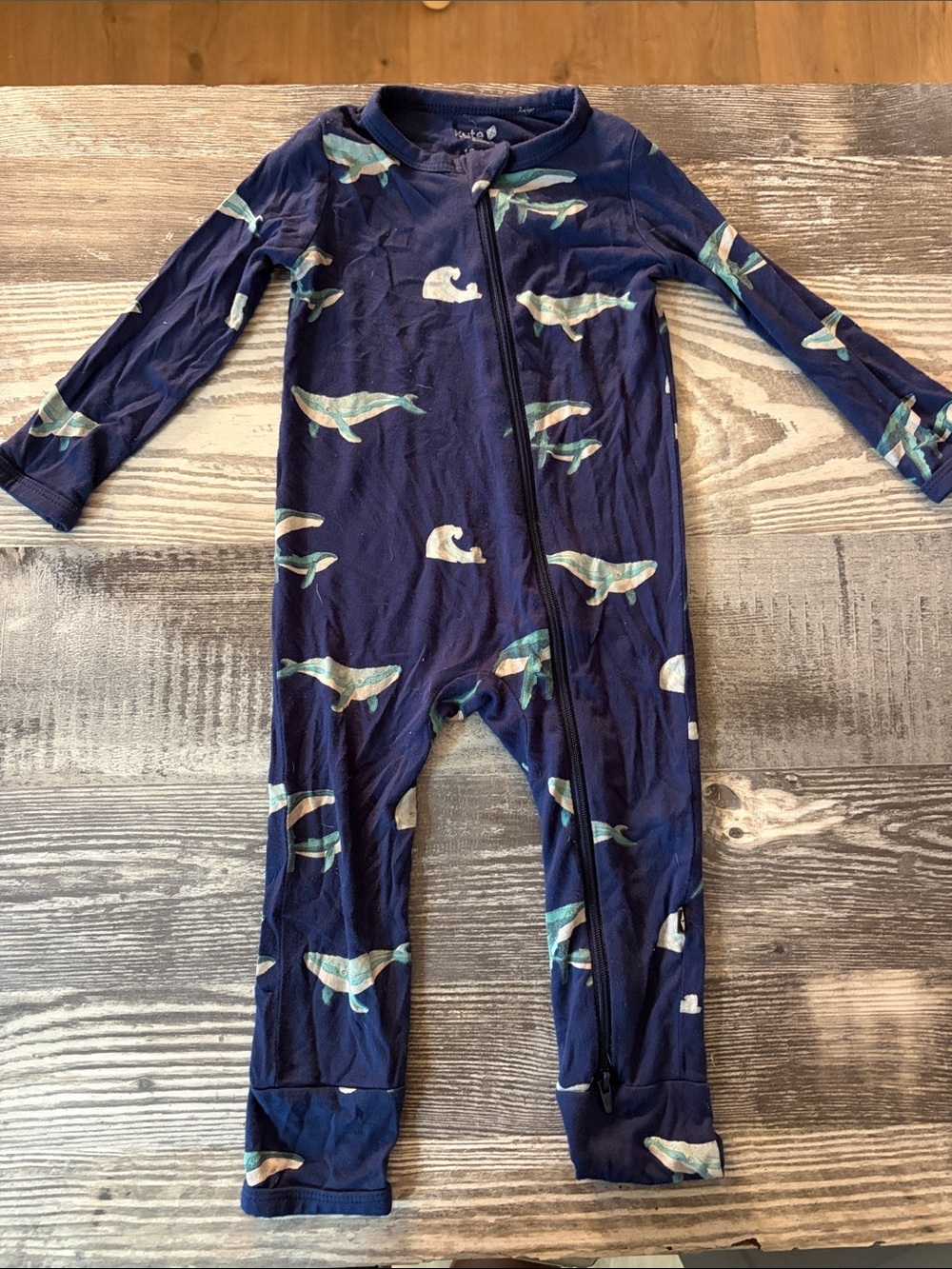 Kyte Baby Humpback Whale Zipper Romper